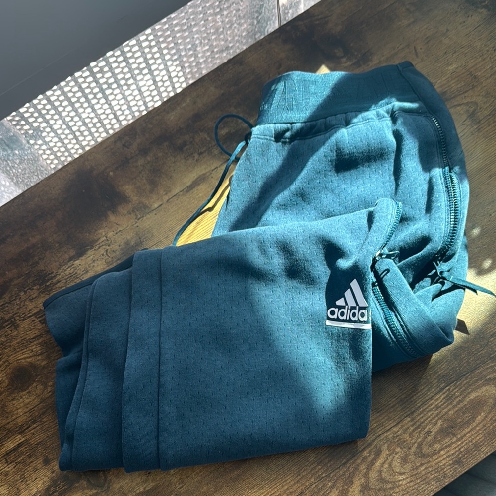 Adidas Blue Sweatpants Athletic Joggers